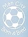 Hat-Trick Designs Manchester City Football Baby/Kids/Childrens Hoodie Sweatshirt-9-11Yrs-Sky Blue-Born & Bred-Unisex Gift