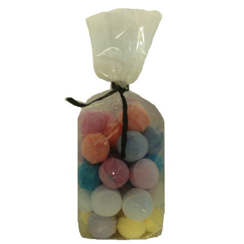 30 x Random Scented Bath Marbles Fizzers Mini Bombs (10g Each) Free Gift Bag
