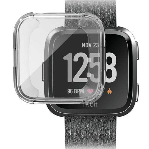 Preisvergleich Produktbild Aoile Schutzhülle für Fitbit Versa aus Silikon, ultradünn, TPU, Displayschutzfolie