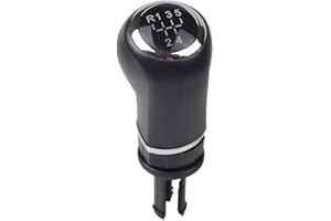 Hacreyatu Pomo de palanca de cambios cromado de 5/6 velocidades para Opel Corsa D 2006 2007 2008 2009 2010-2014 (Cabeza, R5 velocidades)