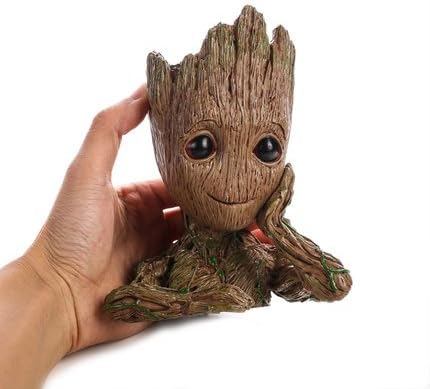 REDMONTANA Action Figures Guardians of The Galaxy Flowerpot Baby Cute Model Toy Pen Pot Best Gift