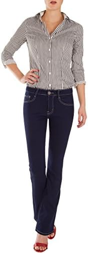 Fraternel women's jeans trousers boot-cut regular waist