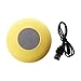 Produktbild NICE Home Portable Mini HiFi Wasserdicht Dusche Pool Wireless Bluetooth Lautsprecher Freisprecheinrichtung mit Mikrofon (Gelb)