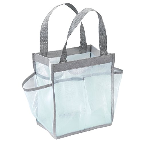 Interdesign 04681EU Nylonnetz-Duschtasche, mint / grau