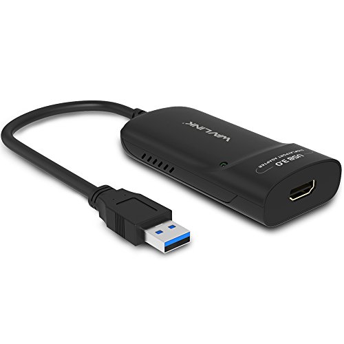 Wavlink USB 3.0 zu HDMI Multi-Display Adapter für Windows und Mac bis zu 2048 x 1152/1920 x 1200 (schwarz)