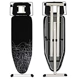 tabla de planchar plegable de aluminio Design compacto con dos ruedas integradas para facil manuseo y transporte