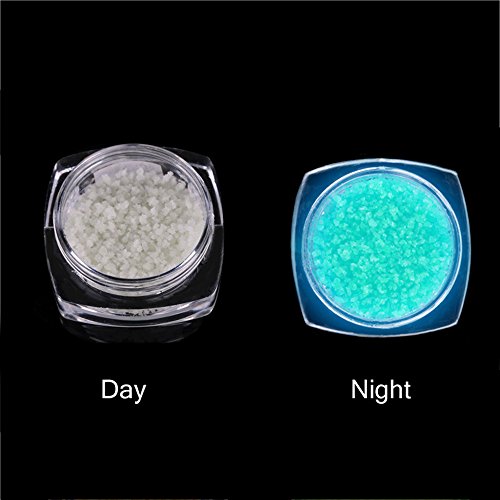 Vovotrade ✿✿Für Glühen in der dunklen 6Colors Reihe des Leuchtstoff Neon-leuchtenden Gel Nagel Dekoration_Weiß