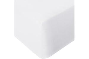 Infinitee Xclusives King Size Fitted Sheet (200 cm x 200 cm) – 40cm Deep Pocket Bed Sheet – Soft Microfiber – Shrink Resistant Bed Sheet – 1 Fitted Bed Sheet Only (White)