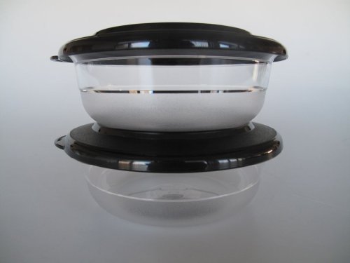 TUPPERWARE Tafelperle 275ml schwarz Tafelfein (2) Schale Servieren Classic Royal