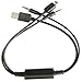 Produktbild iPhone Cable for BMW, Geotech Mini Cooper Maserati iDrive Interface iPod iPhone Lightning 8 Pin Connector Lead USB AUX Audio Music AUX-IN Cable Adapter | Listen Music & Charging | for Apple iPod iPhone 5 5s 6 6s Plus | S6FLA USB/Audio interface for Mini Cooper Maserati BMW | BMWiPod - Black