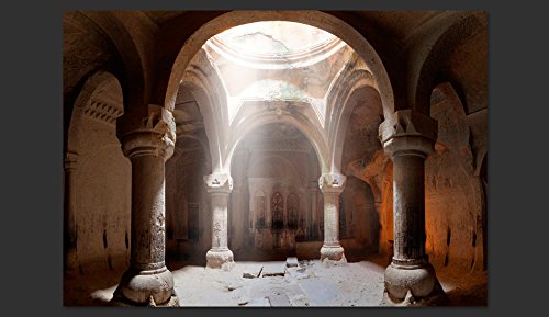 FOTOTAPETE 400×280 cm – VLIES TAPETE PREMIUM – PROFI QUALITÄT – Top moderne Wanddeko – Riesen Wandbild – Top Design Tapete – Neue exklusive Edition mit noch besser Druckauflösung – Deutsches Premium Vlies – Architektur Tempel Säule d-B-0050-a-a - 2