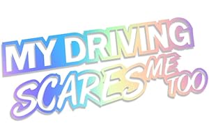 Decus My Driving Scares Me Too L 0063 (Ologramma) // Adesivo OEM JDM Style Vinyl Transfer