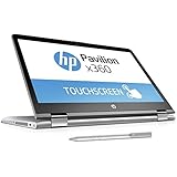 HP Pavilion x360 14-ba019ng (14 Zoll FHD Touchscreen) Convertible Notebook (Intel Core i5-7200U, 8GB RAM, 256GB SSD, Intel HD-Grafikkarte 620, Windows 10 Home 64) silber