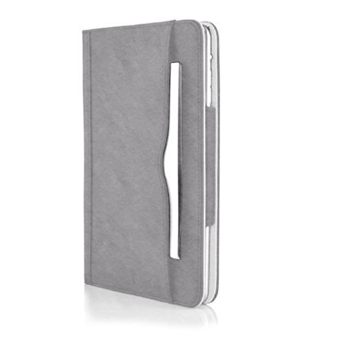 Mofred® Schwarz & Tan Apple iPad 24,6 cm (2017 veröffentlicht) Leder Multifunktions®-Executive Multi-Funktion Leder-Standby-Hülle für Apple New iPad 24,6 cm (2017) mit eingebautem Magnet für Sleep & Awake Funktion –-Unabhängig habe von „The Daily Telegraph“ AS # 1 iPad Fall. grau/hellbraun iPad Air 2 - 4