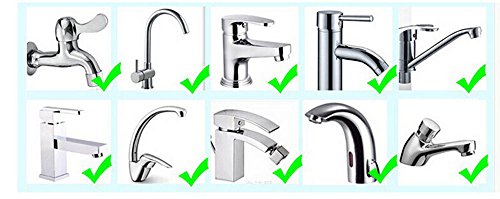 Wasserhahnverlängerung Extender für Kinder Hand waschen Badezimmer (3 Fraben & 5 Cartoon Tier) (Gelb Ente, 2 Stck) - 6