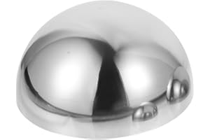 Happyyami Hémisphère miroir Décorations de maison pour la maison Revêtement mural Accessoires de maison Décoration de jardin et de jardin Boule creuse en acier inoxydable Tête extérieure en acier