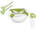 Produktbild Westmark 4 tlg. Salat-Set: 1x Salatschüssel mit Deckel, 1x Dressingbecher bzw. Dessingshaker, 1x 2-tlg. Salatbesteck