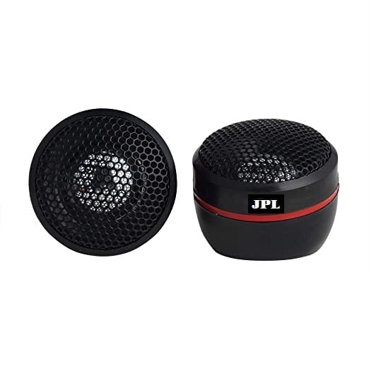 SP JPL -19T High Efficiency Dome Car Tweeter for Coaxial Car Speaker 380W MAX (Pair) Black