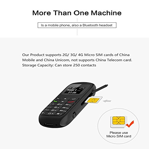 Mini Thumb Cell Phone L8STAR BM70 Bluetooth 0.66 