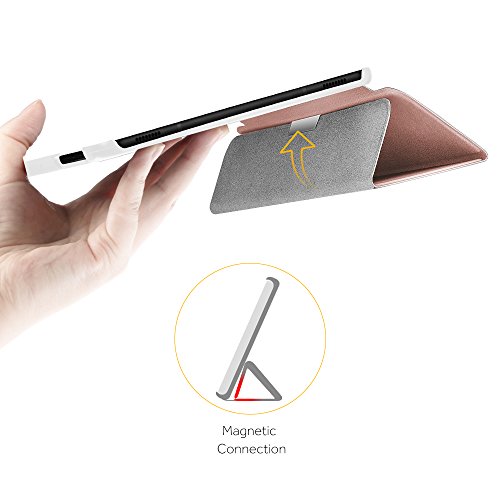 EasyAcc Samsung Galaxy Tab S3 T820/ T825 Hülle Case mit Standfunktion/ Automatische Sleep Wake Funktion PU Leder hüllen für Samsung Galaxy Tab S3 (9,68 Zoll) Smart Cover (Rose Gold, Kunstleder, Ultra) - 4