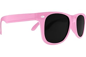 Mustavo Kids Childrens Sunglasses Gloss Finish 100% UV400 Protection Fashion Glasses Fun Vibrant Colours For Ages 3-9 Years Old Boys Girls