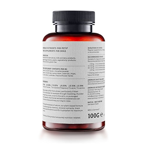 Calming-Aid-for-Dogs-Daily-Balance-Relaxation-and-Wellbeing-in-Stressful-Situations-Lavender-St-Johns-Wort-Valerian-Hops-Passionfruit-Flower-Food-Supplements-for-Every-Phase-of-Life