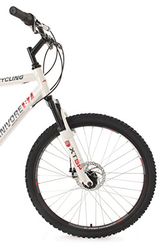 KS Cycling Fahrrad Mountainbike Hardtail Carnivore RH, Weiß, 26 Zoll, 540M - 7