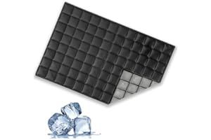 Leisuremix PCM Kühlmatte für Hunde selbstkühlend, 37 x 25cm Hundedecke Katze Haustiere Kühldecke Schwarz