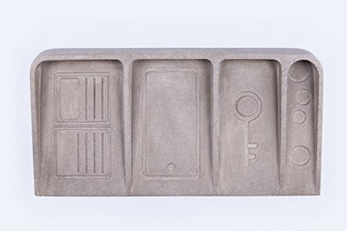 DOIY – Ablageschale, Schlüsselschale, Garderobenschale für Handy, Kleingeld, Geldbörse oder Schlüssel – Beton Grau - 6