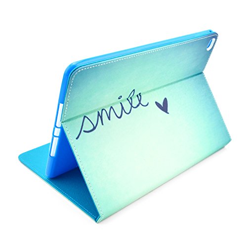 iPad Air 2 Hülle, Deenor Signature Design PU Leder Abdeckung Stand Flip Schutzhülle Hülle für Apple iPad Air 2 iPad 6 Generation. (Signature) - 3