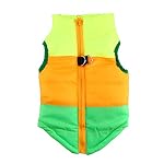 Cappotto-per-animali-cane-e-gatto-IdepetTM-con-guinzaglio-di-ancoraggio-colore-patchwork-imbottitura-cucciolo-gilet-giacchina-chihuahua-costume-vestiti-carlino-XS-S-M-L