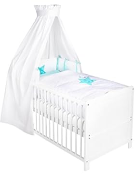 Julius Zöllner Himmelset/Bettset mit Applikation 3-teilig Sternenbild mint