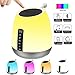 Produktbild Nachttischlampe mit Bluetooth-Lautsprecher, LED-Nachtlicht Smart Touch Sensor Tischlampe, Dimmable Warm White & RGB 7 Farbwechsel-Stimmungslampe Leselampe mit TF-Kartensteckplatz