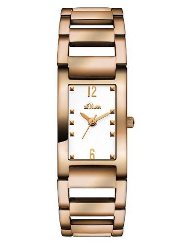 s.Oliver Damen-Armbanduhr Analog Quarz Edelstahl SO-2901-MQ s.Oliver Damen-Armbanduhr Analog Quarz Edelstahl SO-2901-MQ