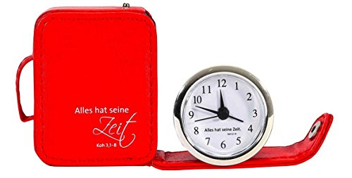 Preisvergleich Produktbild Reisewecker »Alles hat seine Zeit« (rot)