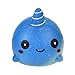 Produktbild VENMO Vorzüglicher Spaß großer Wal duftender Squishy Charme langsames steigendes 12cm Simulations-Spielzeug Squeeze Spielzeug Tier Dekompression Spielzeug Ostern Geschenke für Kinder (BLUE)