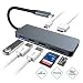 Produktbild Ling-mi USB C Hub,7 in 1 Aluminum Type C Hub Adapter with 4K HDMI-Anschlüssen,SD/Micro SD-Kartenleser,USB 3.0 Port für Galaxy/ S8 /S9+,Huawei Mate 20/P20,MacBook Pro,Chromebook