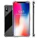 Produktbild Weiches Silikon TPU Case für iPhone XS 5,8 Zoll, Klares Transparentes Dünnes Gummi Kasten Abdeckung, Vier Ecken Anti-fallen Hülle Halter Fall Telefonkasten Stoßdämpfungs Cover (Transparent)