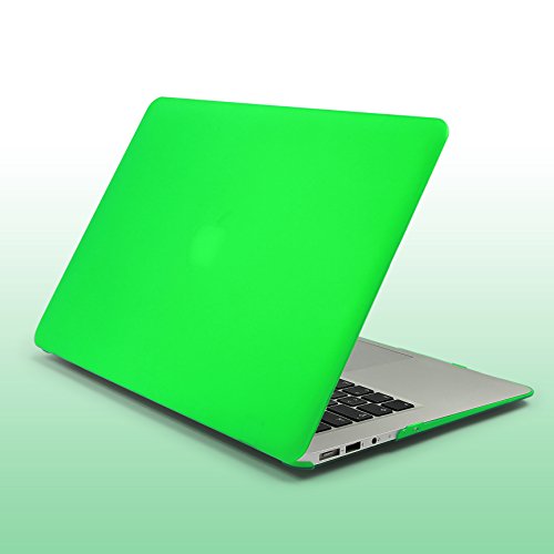 Urcover   Macbook Air 11 6 Zoll Crystal Hard Case   Ultra Slim in Transparent   Gr  n   360 Grad transparente durchsichtige d  nne Komplett Schutzh  l