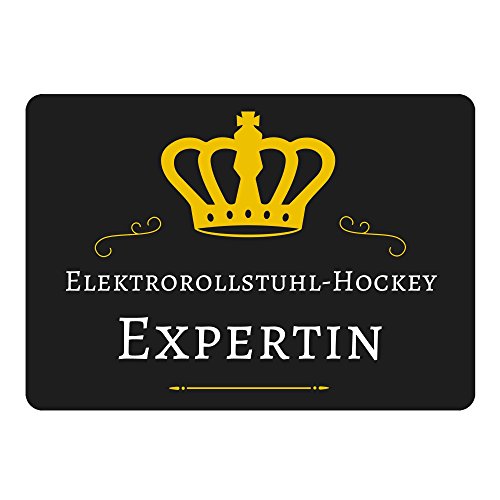 Preisvergleich Produktbild Mousepad Elektrorollstuhl-Hockey Expertin schwarz