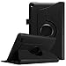 Produktbild Fintie Hülle für Amazon Fire 7 Tablet (7-Zoll, 7. Generation - 2017) - 360 Grad rotierend Stand Schutzhülle Cover Case mit Standfunktion und auto Sleep / Wake Funktion, Schwarz