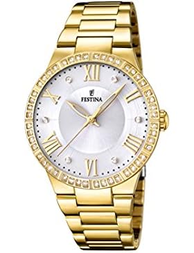 Festina Damen-Armbanduhr Analog Quarz Edelstahl F16720/1