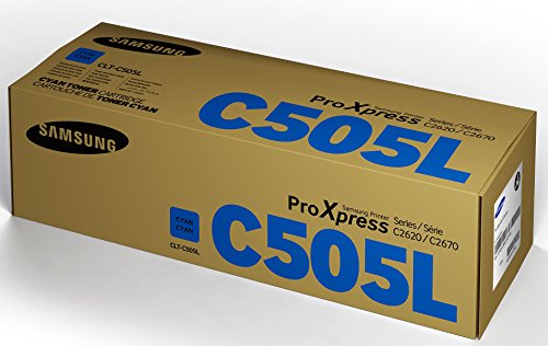 Samsung CLT-C505L/ELS Original Toner (Kompatibel mit: SL-C2620DW/C2670FW/C2680FX) cyan - 2