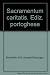 Sacramentum caritatis. Ediz. portoghese