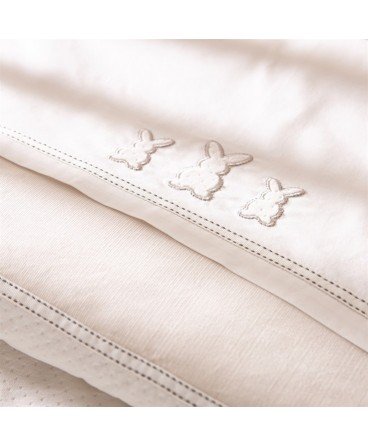 Izziwotnot Premium Gift Cream 2 pack Flat and Fitted Sheet