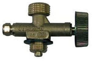 WITHOUT BRAND / GENERIC Rubinetto per bombola gas attacco camping w20x14sx