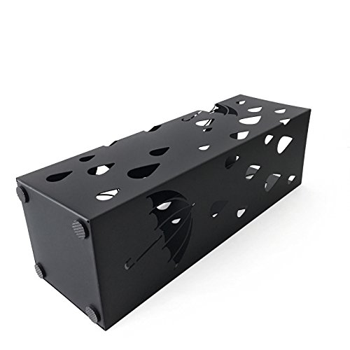 Songmics Schirmständer Regenschirmständer Wasserauffangschale und Haken werden verschenkt 49 cm schwarz LUC49B - 5