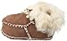 Playshoes Handmade Lambskin Baby Booties with Laces Closure (Light Brown, 0-6 months)