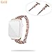 Produktbild GreatFun Diamantbesetztes Armband Für Frauen 'S Einstellbarer Ersatz Sport Metallband Armband Armband Für Apple Watch Universal Series 4/3/2/1