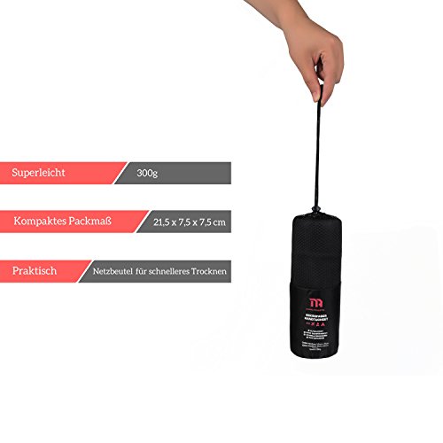 MAVE ATHLETIC ® 2er Set PREMIUM Mikrofaser Handtücher – Leicht, Schnelltrocknend & Antibakteriell – Microfaser Reise-, Sport-, Fitness- Handtuch, Reisehandtuch - 5
